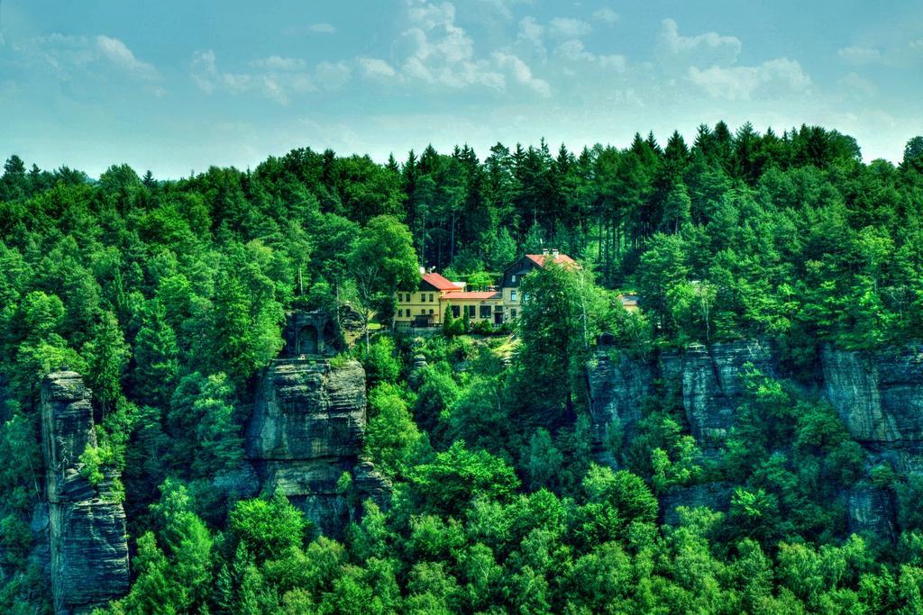 Hotel Garni Belveder Hřensko Exterior foto